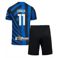 Echipament fotbal Inter Milan Joaquin Correa #11 Tricou Acasa 2024-25 pentru copii maneca scurta (+ Pantaloni scurti)